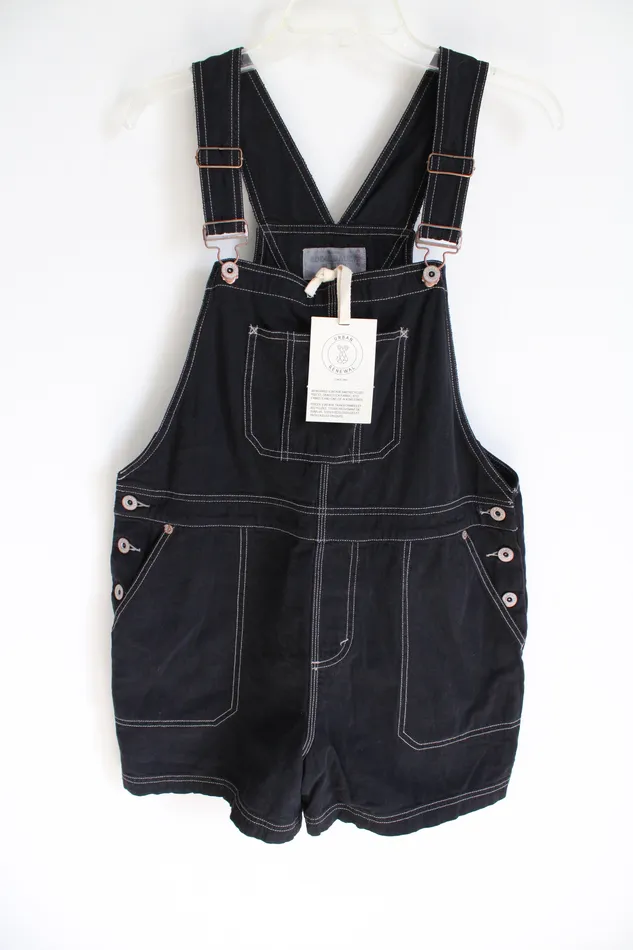 Rings Eddie Bauer NEW Urban Outfitters Renewal Eddie Bauer Outfitter Black Twill Overall Shorts XL