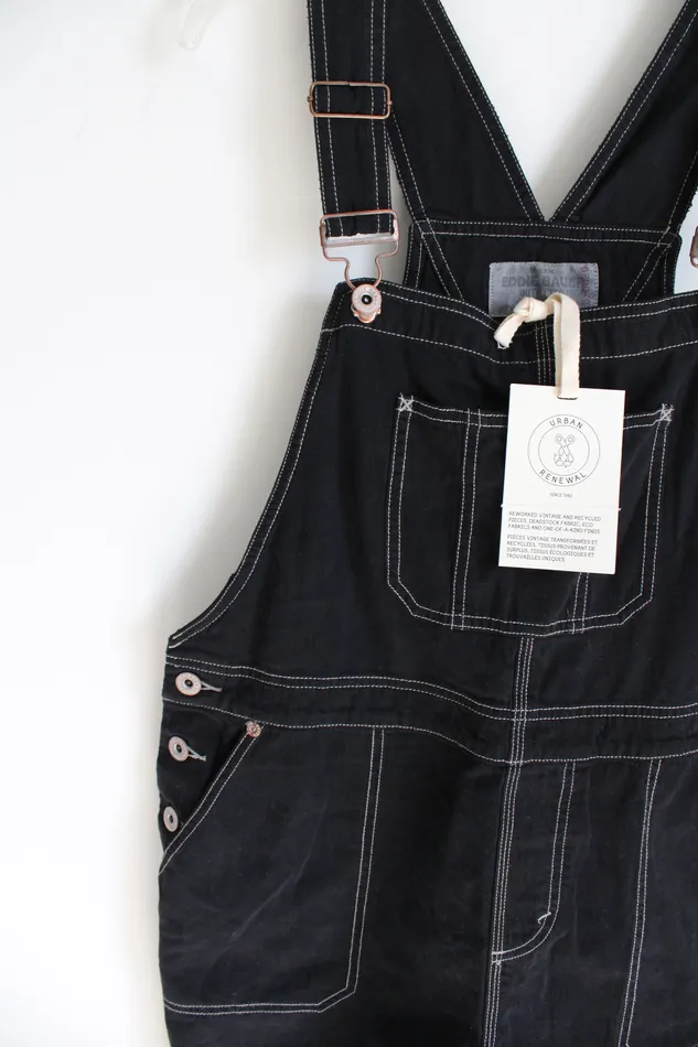 Rings Eddie Bauer NEW Urban Outfitters Renewal Eddie Bauer Outfitter Black Twill Overall Shorts XL