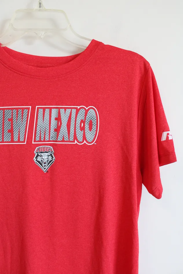 Russell Red New Mexico Lobos Shirt Youth XL 1416 Russell Earrings