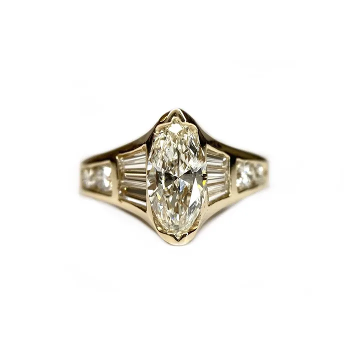 14K Yellow Gold Diamond Ring Donald Haack Diamonds Rings