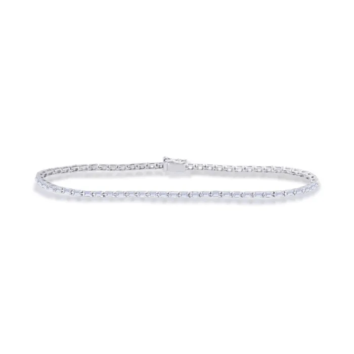 Alexis Jae Tennis Bracelet With Baguette Diamonds Bracelets