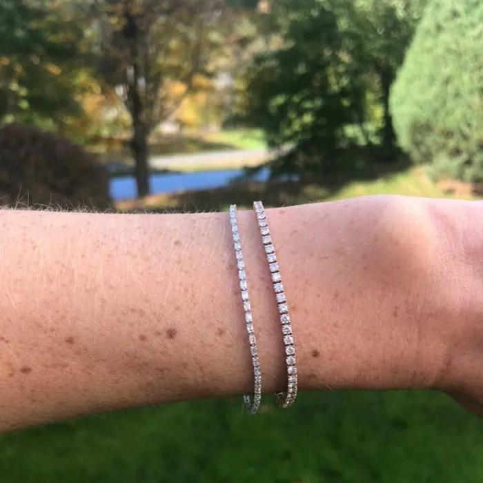 Alexis Jae Tennis Bracelet With Baguette Diamonds Bracelets