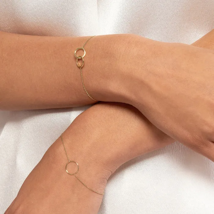 Bracelets Alexis Jae Interlocking Circles Chain Bracelet