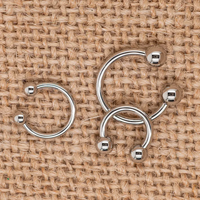 Earrings Anatometal Stainless Steel Circular Barbell 14 ga