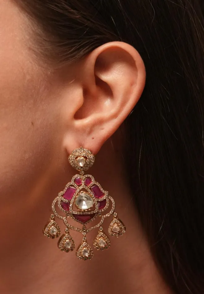 Earrings Attrangi Pragya Polki Earrings Earrings Attrangi Pragya Polki Earrings