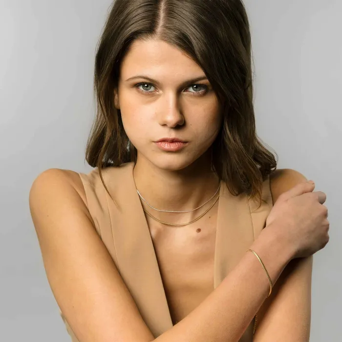 fejn KS Necklaces small flat choker necklace