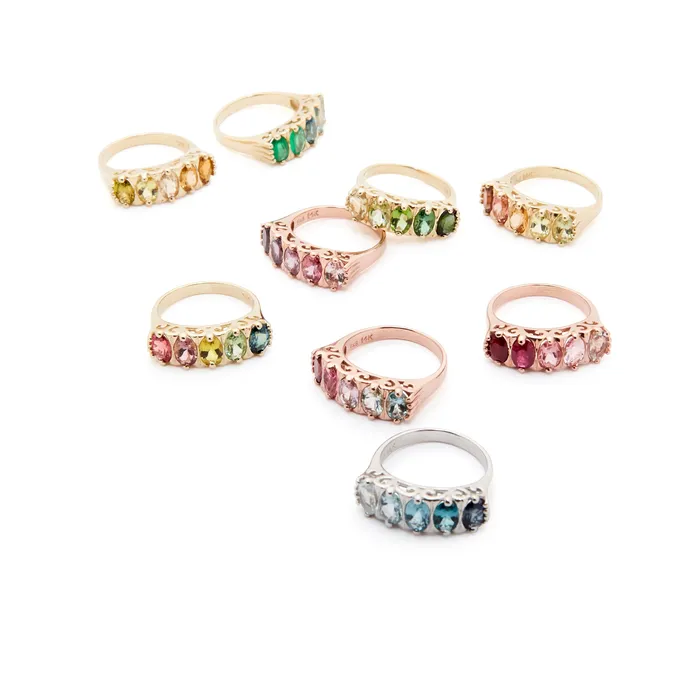 Fox Bond Originals The FB Leafy Ombre Ring Rings