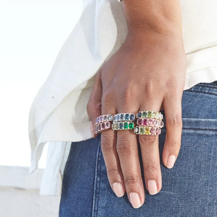 Fox Bond Originals The FB Leafy Ombre Ring Rings