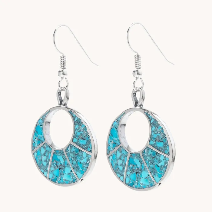 Radiante Lunar Eclipse Turquoise Earrings Turquoise Skies Earrings