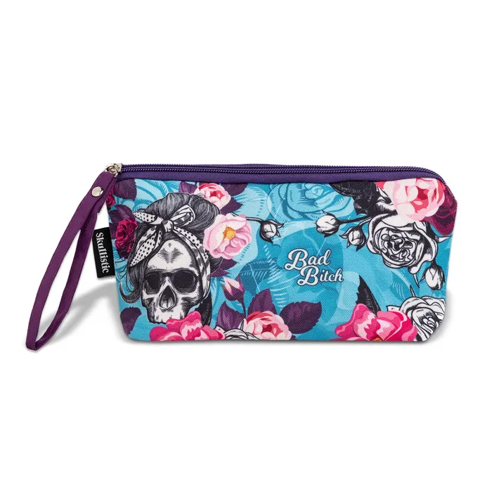 Rings Zapps Clothing BB Flower Skull Makeup Bag
