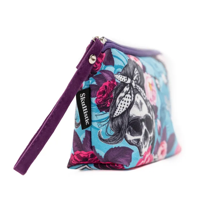 Rings Zapps Clothing BB Flower Skull Makeup Bag