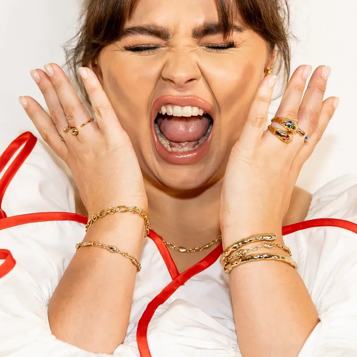 Scream Pretty Bracelets Francesca Perks Gold Nugget Chain Bracelet