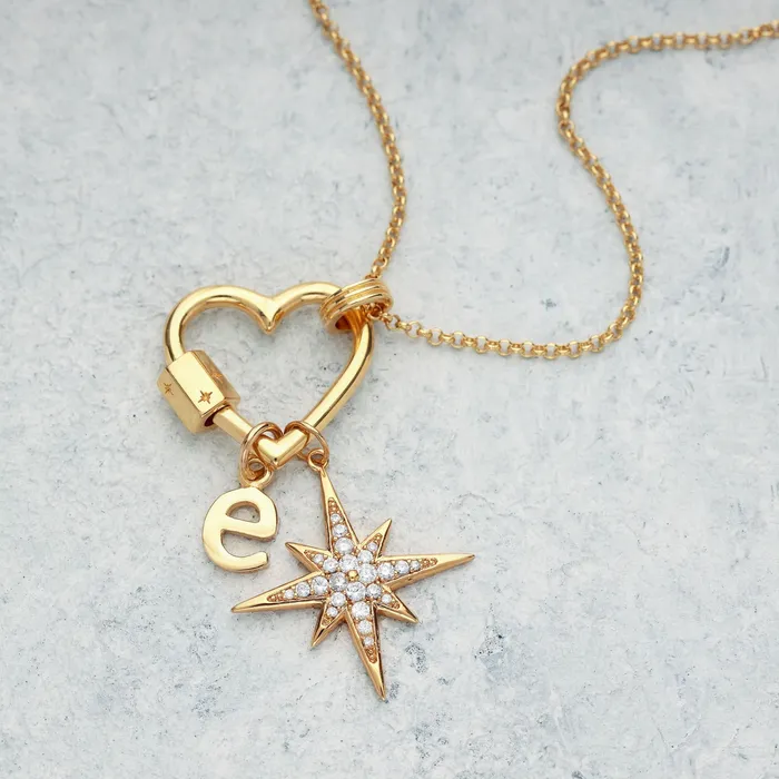Scream Pretty Charm Necklaces Large Sparkling Starburst Charm