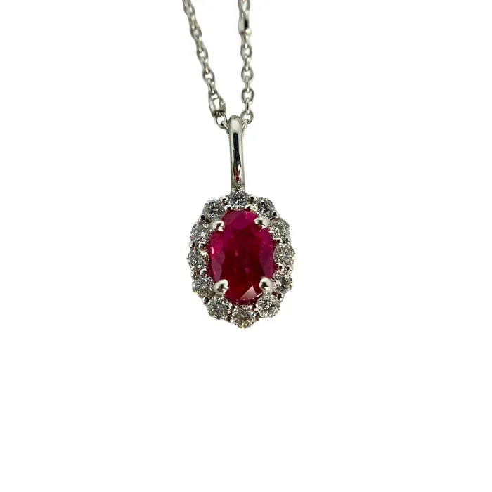 Stanmark Necklaces Ruby Diamond Necklace