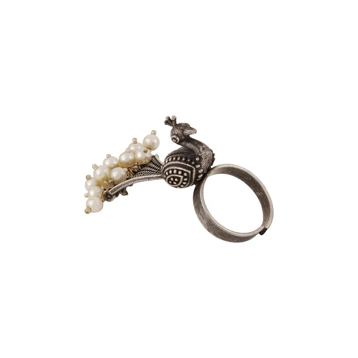 Teejh Rings Teejh Tiruchirappalli Oxidised Silver Jewellery Gift Set