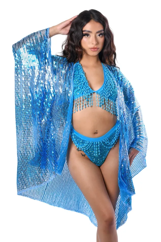 THE LUMI SHOP Necklaces Sequin Kimono Ocean Tide