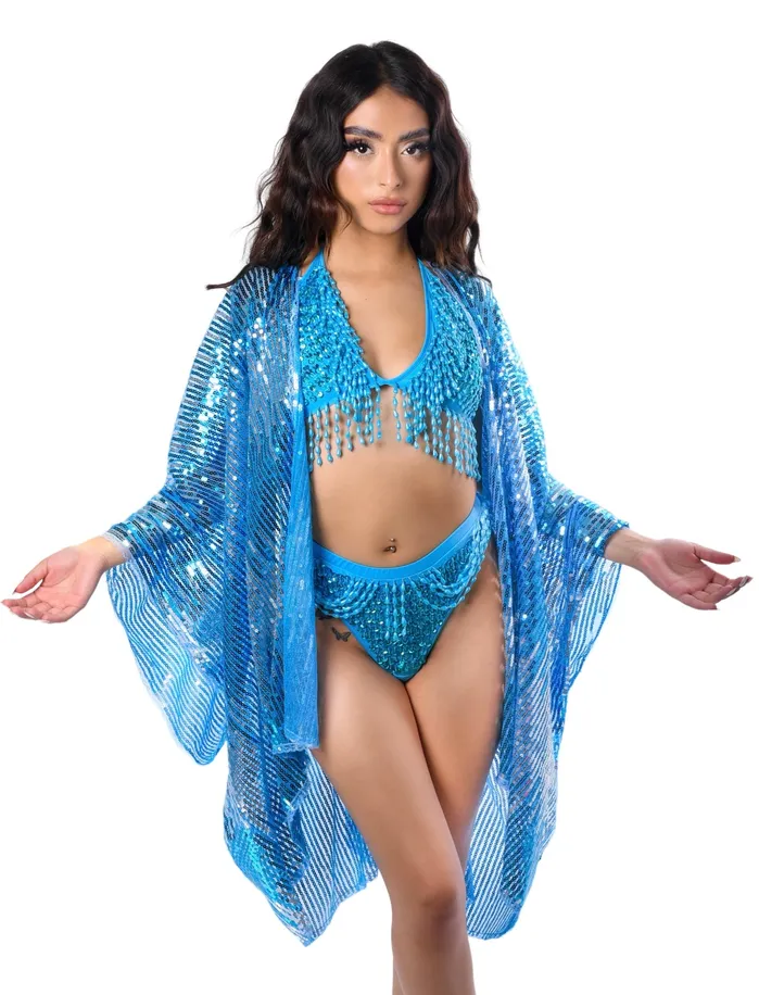 THE LUMI SHOP Necklaces Sequin Kimono Ocean Tide