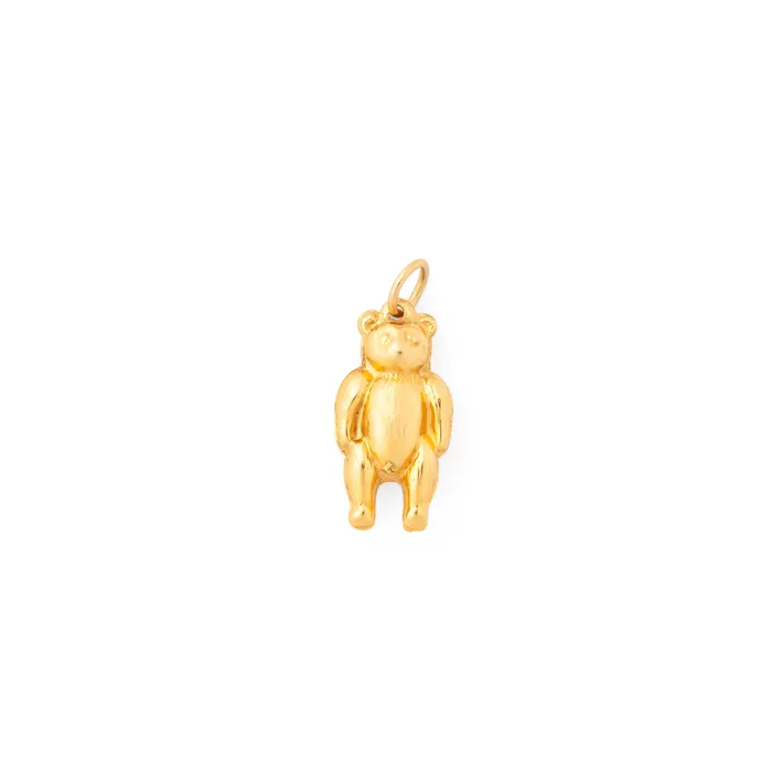 Vintage Charm Necklaces English Teddy Bear 9k Gold Charm