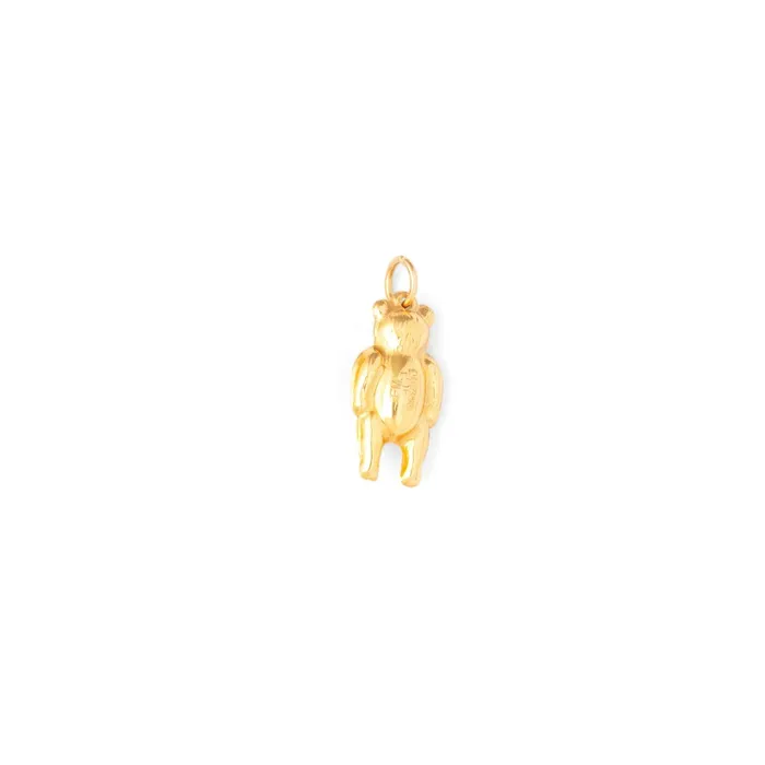 Vintage Charm Necklaces English Teddy Bear 9k Gold Charm