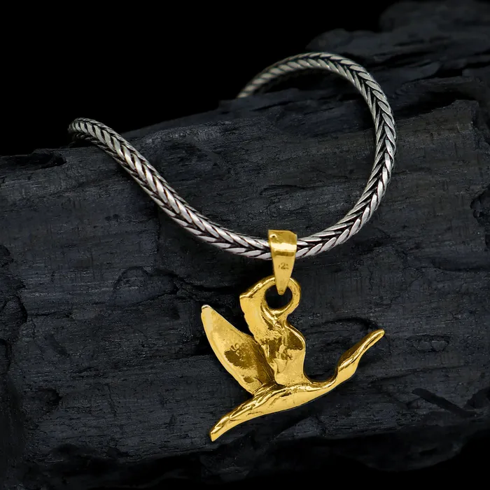 925 sterling silver unique design Hummingbird pendant wheat chain necklace locket best gifting jewelry Nsp715 TRIBAL ORNAMENTS Necklaces