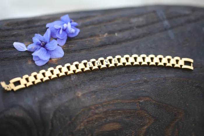 Bracelets Jewelvers 18K GoldFilled Custom Watchband Bracelet Personalized Bracelet for Women