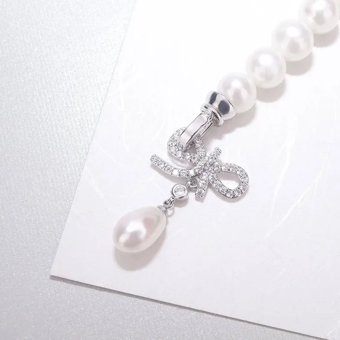 Bracelets Pearly Lustre Elegant Freshwater Pearl Bracelet WB00004