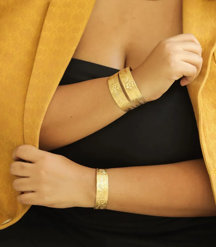 Bracelets Pulseras Ivatan Gold Band Bracelet AMAMI