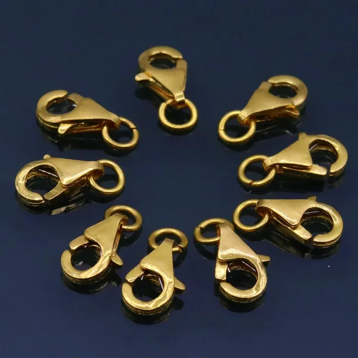 Bracelets TRIBAL ORNAMENTS 22kt yellow gold handmade excellent dolphin fish lock clasps closure for chain or bracelet for making jewelry Bracelets TRIBAL ORNAMENTS 22kt yellow gold handmade excellent dolphin fish lock clasps closure for chain or bracelet for making jewelry