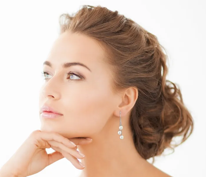 Earrings spt White Akoya Pearl Cluster Earrings