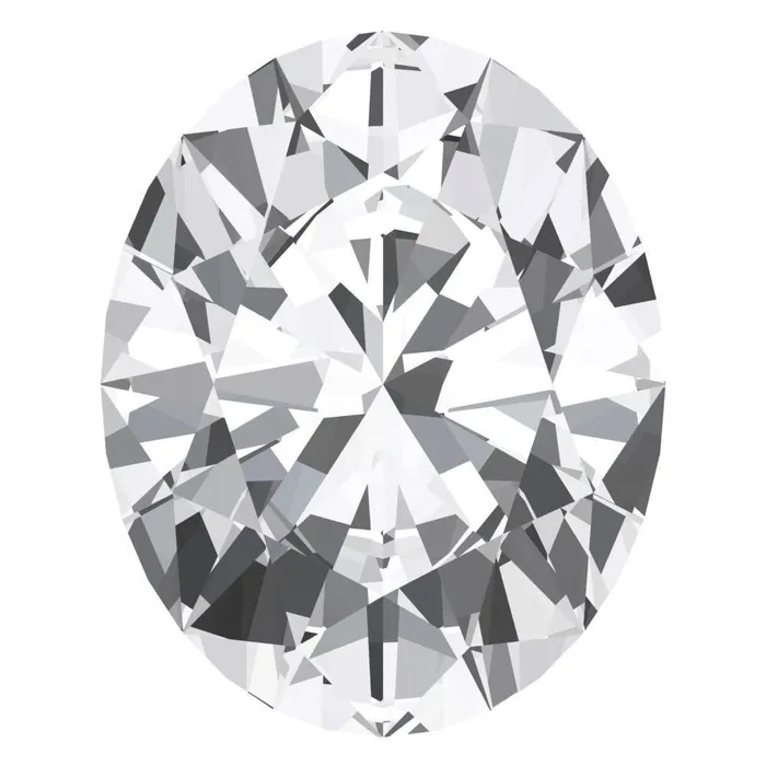FAB LabGrown Oval White Sapphire Stone Size Fire Brilliance Rings