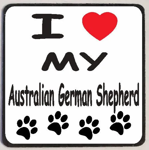 Iris Fashion Jewelry Earrings M148 I Love My Australian German Shepherd