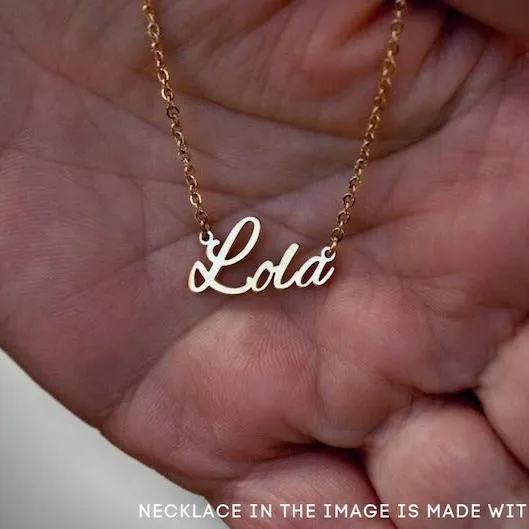 Jewelvers Necklaces 18K GoldFilled Custom Name Necklace Personalized Necklace Script Necklace