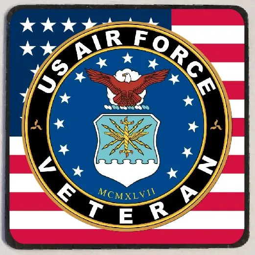 M56 US Air Force Veteran Iris Fashion Jewelry Earrings
