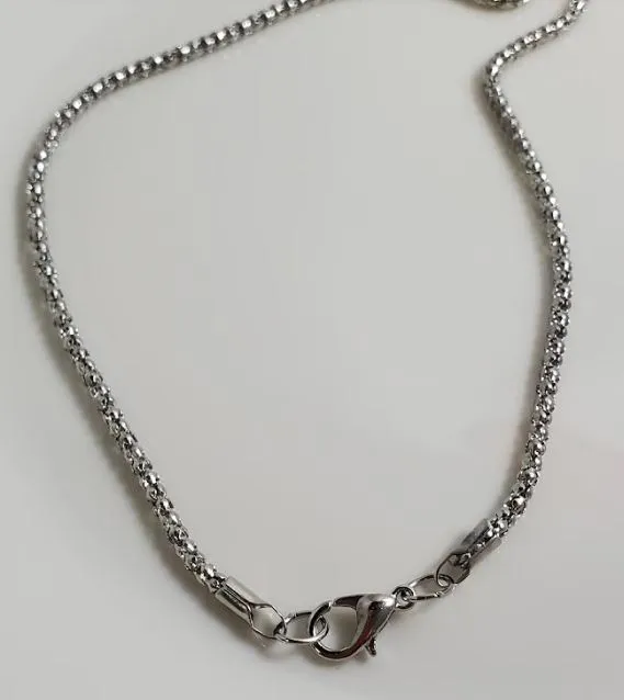 Necklaces alice AZ1254 Silver 23 Chain Necklace with Clasp