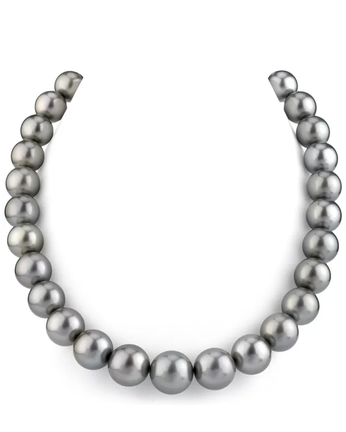 Necklaces spt 1113mm Silver Tahitian South Sea Pearl Necklace AAAA Quality Necklaces spt 1113mm Silver Tahitian South Sea Pearl Necklace AAAA Quality