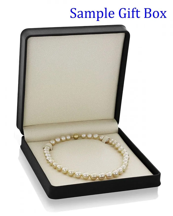 Necklaces SPT 1214mm Golden South Sea Pearl Necklace AAAA Quality