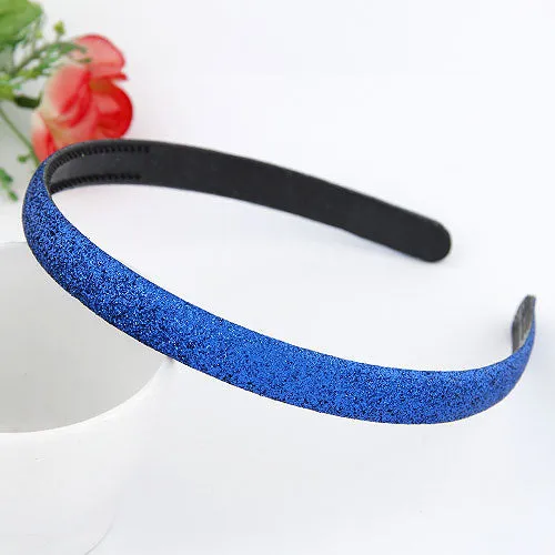 Rings 02 H176 Blue Glitter Hair Band