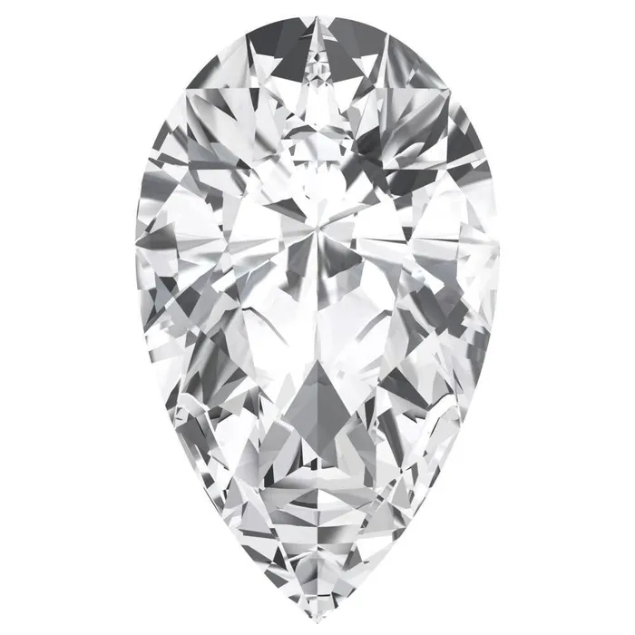 Rings Fire Brilliance Pear FAB LabGrown White Sapphire Gems