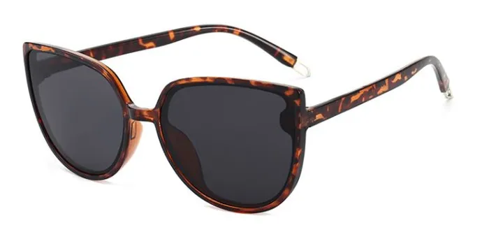 S84 Leopard Print Round Frame Sunglasses POLLY Rings