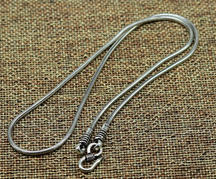 TRIBAL ORNAMENTS 18 to 30 925 sterling silver handmade gorgeous screw chain pendant chain amazing snake chain tribal oxidized customized necklace ch84 Necklaces TRIBAL ORNAMENTS 18 to 30 925 sterling silver handmade gorgeous screw chain pendant chain amazing snake chain tribal oxidized customized necklace ch84 Necklaces