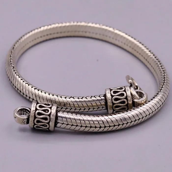 TRIBAL ORNAMENTS Bracelets 85 inches long 925 sterling silver handmade snake chain bracelet D shape chain bracelet half round snake chain bracelet unisex sbr149 TRIBAL ORNAMENTS Bracelets 85 inches long 925 sterling silver handmade snake chain bracelet D shape chain bracelet half round snake chain bracelet unisex sbr149