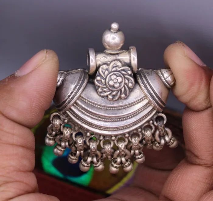 TRIBAL ORNAMENTS Necklaces 925 Sterling silver handmade gorgeous amulet pendant oxidized customized pendant belly dance temple jewelry bellydance rajasthan india nsp13 TRIBAL ORNAMENTS Necklaces 925 Sterling silver handmade gorgeous amulet pendant oxidized customized pendant belly dance temple jewelry bellydance rajasthan india nsp13