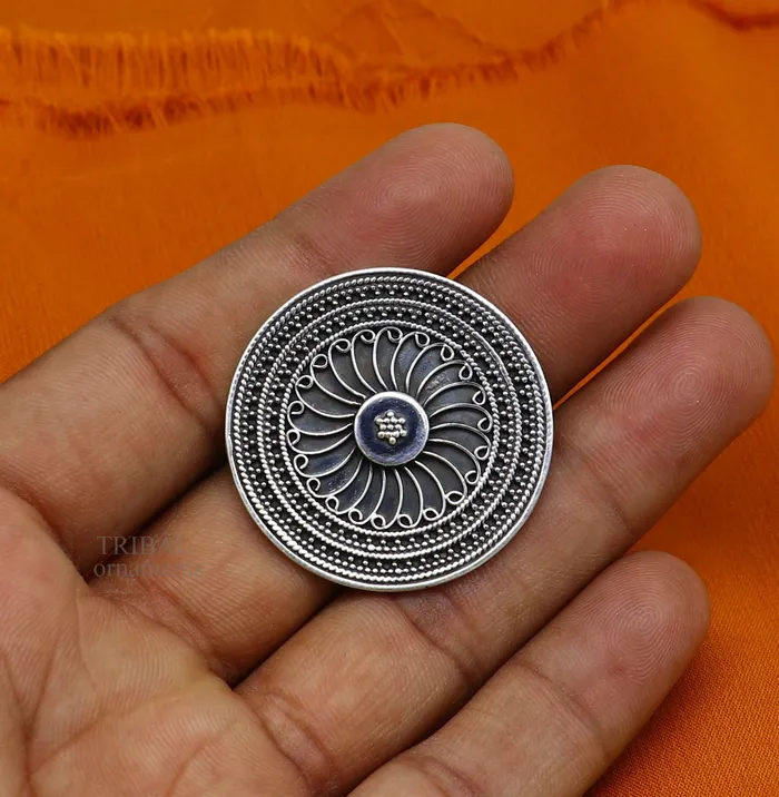 TRIBAL ORNAMENTS Rings 925 sterling solid silver fabulous craftsmanship vintage antique design tribal adjustable ring band for women from Rajasthan India ring487