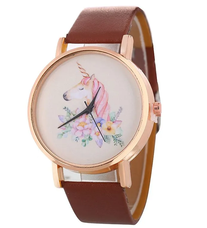 W496 Brown Unicorn Collection Quartz Watch 01 Watches