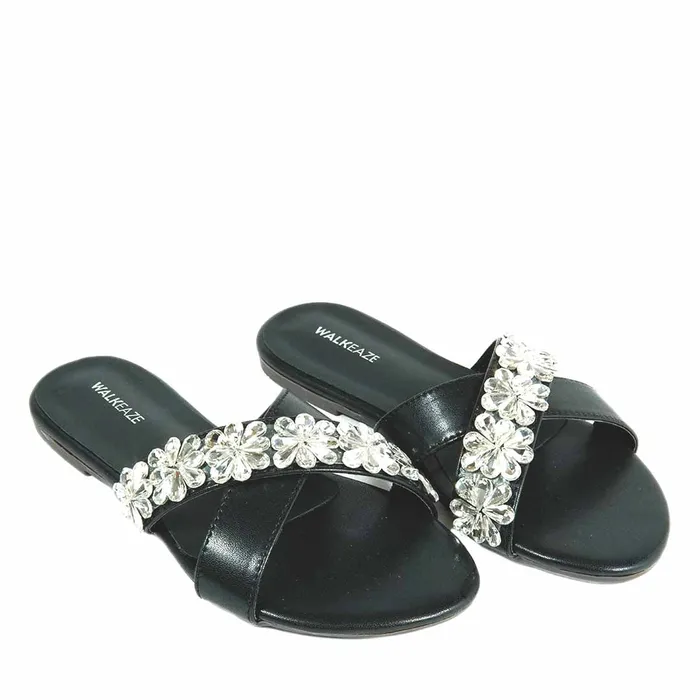 Walkeaze Earrings Women Formal Slippers 40808S