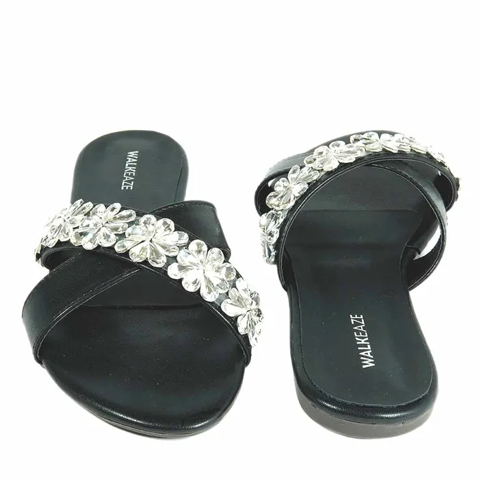 Walkeaze Earrings Women Formal Slippers 40808S