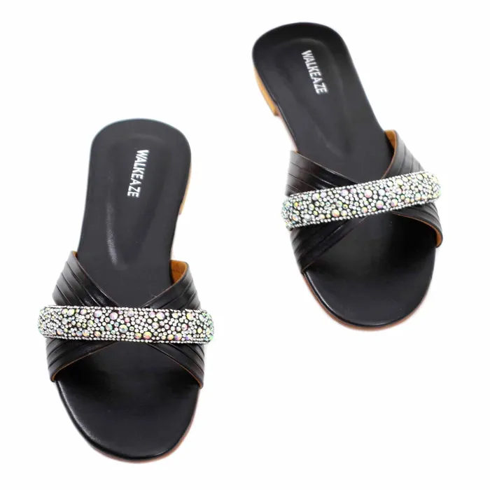 Walkeaze Earrings Women Formal Slippers 40844S