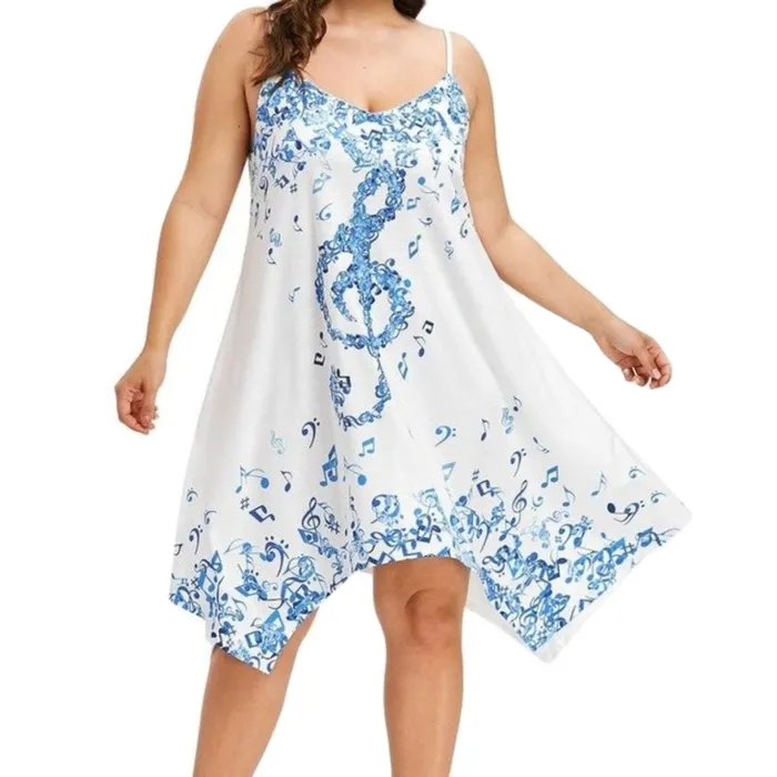 Wipalo OversizedOfficial Store Earrings PlusSize Summer Flutter Dress