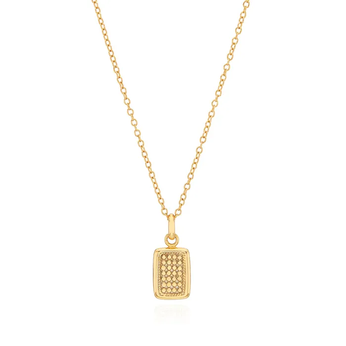 Anna Beck Anna Beck Small Rectangular Pendant Necklace 1618 inch Gold Plated Necklaces Anna Beck Anna Beck Small Rectangular Pendant Necklace 1618 inch Gold Plated Necklaces