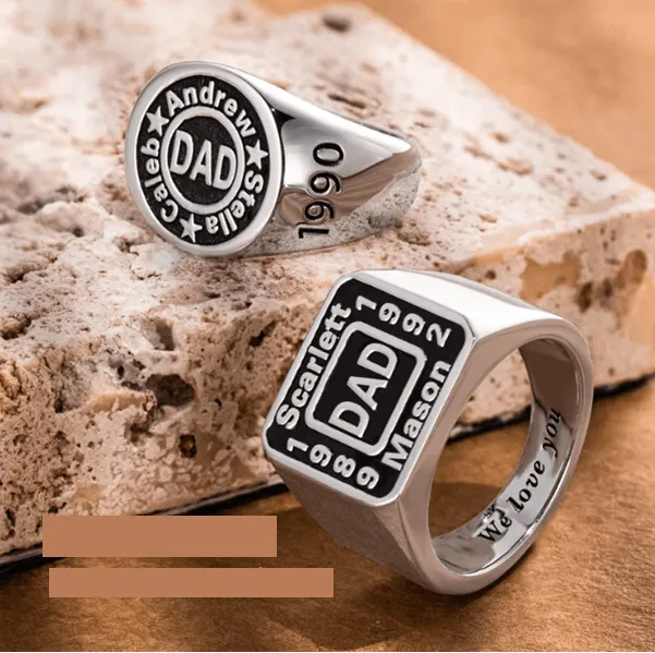 Belbren Rings Customizable Handmade Signet Ring for Men Personalized Sterling Silver or Copper Durable Metal Gift for Dad Husband Boyfriend Belbren Rings Customizable Handmade Signet Ring for Men Personalized Sterling Silver or Copper Durable Metal Gift for Dad Husband Boyfriend